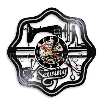 Retro Sewing Machine Instruments Sign Vinyl Record Wall Clock Quilting Seamstress Sewing Tools Artistic Room Wall Art Deco Clock
Retro Sewing Machine Instruments Sign Vinyl Record Wall Clock Quilting Seamstress Sewing Tools Artistic Room Wall Art Deco Clock