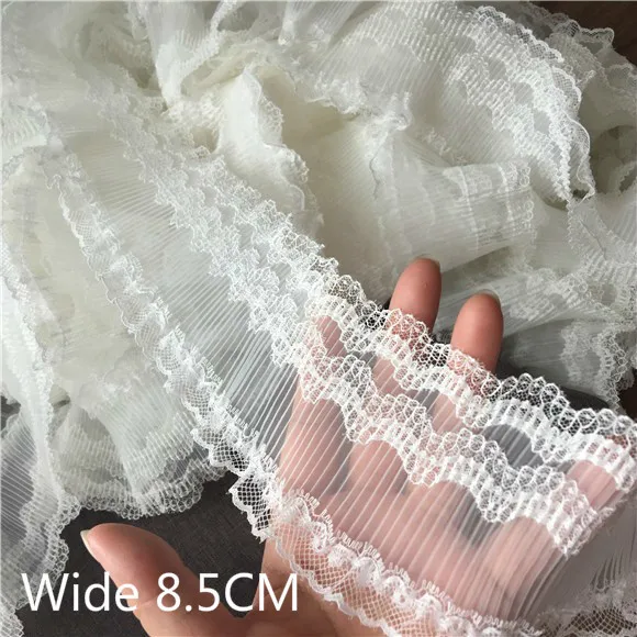 Luxury White Elastic Pleated Chiffon Organza Lace Princess Ribbbon Trim Dress Collar Neckline Applique DIY Sewing Supplies
Luxury White Elastic Pleated Chiffon Organza Lace Princess Ribbbon Trim Dress Collar Neckline Applique DIY Sewing Supplies