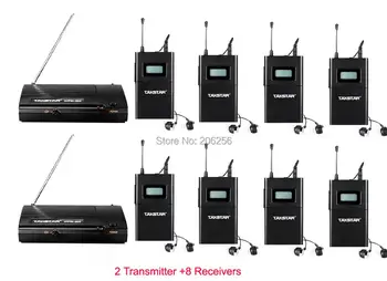 Takstar WPM-200 Audio System 2T 8R UHF Wireless Monitor System Stereo In-Ear earphones For on stage monitoring TV Music
Takstar WPM-200 Audio System 2T 8R UHF Wireless Monitor System Stereo In-Ear earphones For on stage monitoring TV Music