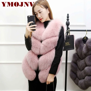 YMOJNV High quality Fur Vest coat Female Faux Fox Warm Women Coat Vests Winter Fashion fur Womens Coat Jacket Gilet Veste Femme
YMOJNV High quality Fur Vest coat Female Faux Fox Warm Women Coat Vests Winter Fashion fur Womens Coat Jacket Gilet Veste Femme