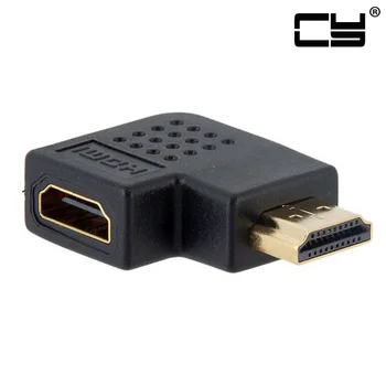 Jimier HDMI 1.4 Male to Female 90 Degree Left Angled Extension Adapter Converter Gold Plated Black
Jimier HDMI 1.4 Male to Female 90 Degree Left Angled Extension Adapter Converter Gold Plated Black