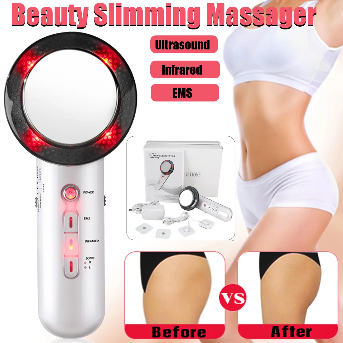 Ultrasound Cavitation EMS Weight Loss Body Slimming Massager Lipo Anti Cellulite Fat Burner Galvanic Infrared Ultrasonic Therapy
Ultrasound Cavitation EMS Weight Loss Body Slimming Massager Lipo Anti Cellulite Fat Burner Galvanic Infrared Ultrasonic Therapy