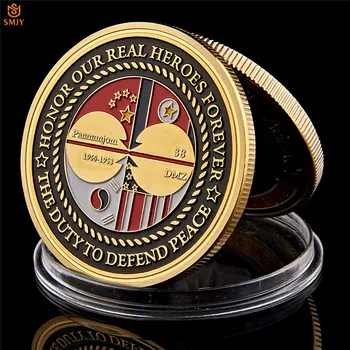 

1950-195 WW II Korean War Veterans Glory Medal Gold Challenge Coin Solider Collectible Value