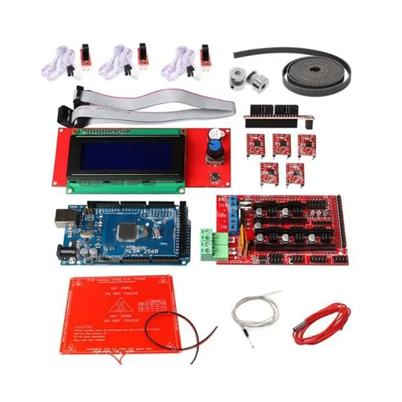 

3D Printer Kit Ramps 1.4 +2004 LCD + MK2B Heatbed + Controller fot Reprap Prusa i3