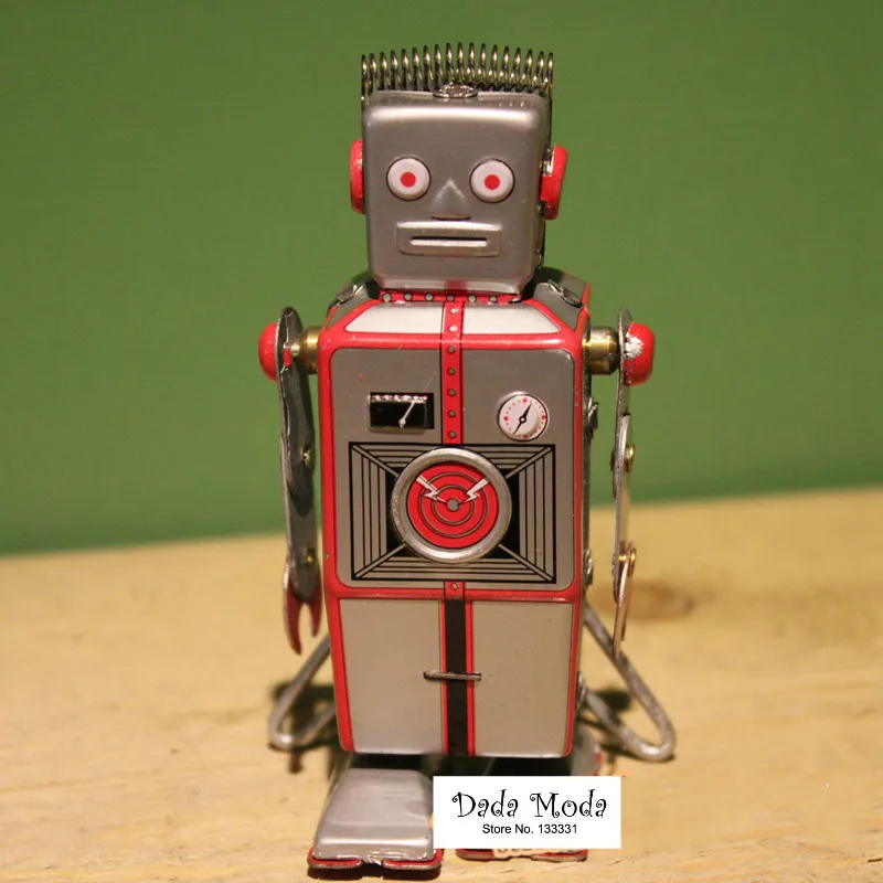 Antique Style Tin Toys Wind Up Toys Robots iron Metal Models for Children/Adult Home Decoration Craft MS502-A ROBOT
Antique Style Tin Toys Wind Up Toys Robots iron Metal Models for Children/Adult Home Decoration Craft MS502-A ROBOT