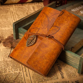 Vintage Leaf Leather Cover Loose Leaf Blank Notebook Journal Diary Gift for Students
Vintage Leaf Leather Cover Loose Leaf Blank Notebook Journal Diary Gift for Students