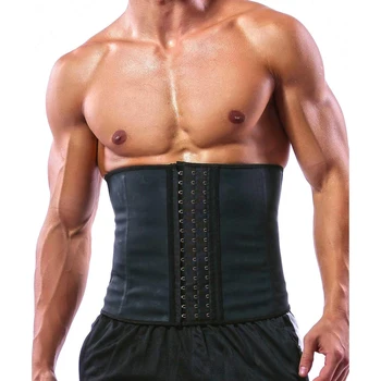 100% Latex Men Waist Trainer Corsets with Steel Bone Sweat Belt Sauna Suit for Fitness
100% Latex Men Waist Trainer Corsets with Steel Bone Sweat Belt Sauna Suit for Fitness