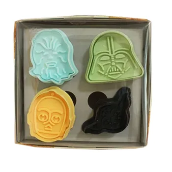Spring type pressing cutting 3D biscuit mould darth vader Chewbacca C-3PO Master Yoda cookie cutters free shipping
Spring type pressing cutting 3D biscuit mould darth vader Chewbacca C-3PO Master Yoda cookie cutters free shipping