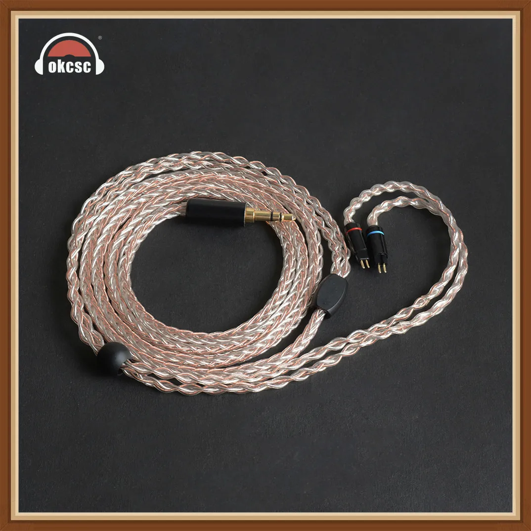 OKCSC KE8HU 0.78MM 2PIN Headphone Upgrade Cables 8 Cores Copper and Silver 3.5mm Plug for en700pro 1964 UE18/JH13/JH16/W4r
OKCSC KE8HU 0.78MM 2PIN Headphone Upgrade Cables 8 Cores Copper and Silver 3.5mm Plug for en700pro 1964 UE18/JH13/JH16/W4r