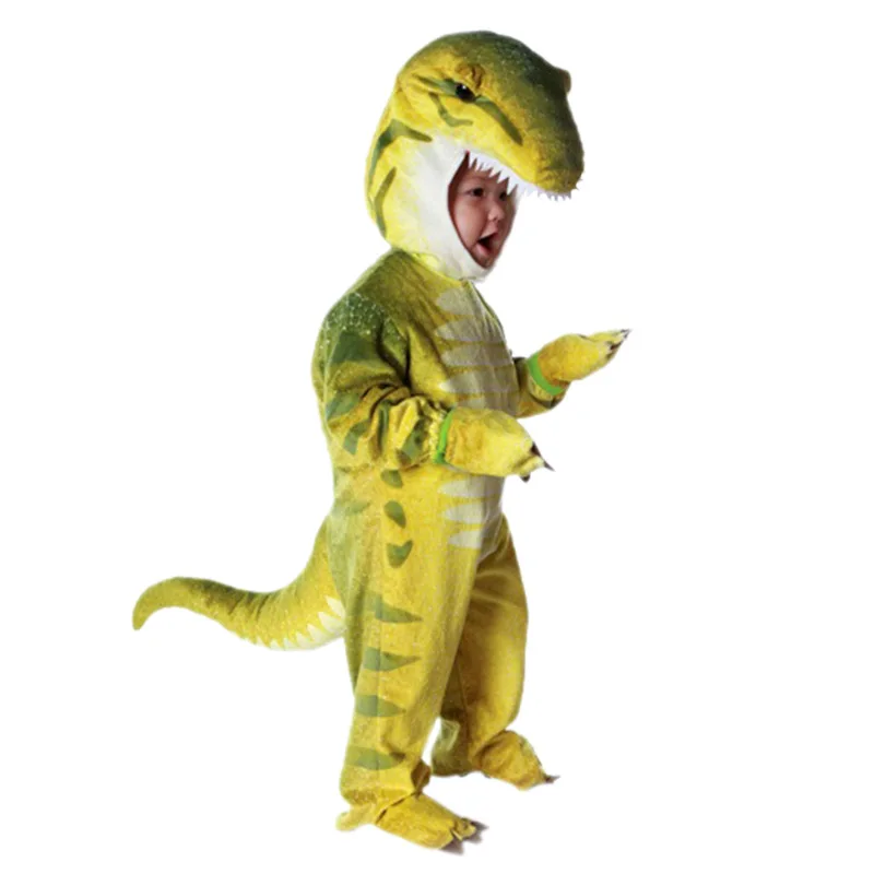 Child Jurassic Period Dinosaur Tyrannosaurus Rex Party Halloween Cosplay Kids Animal Costume