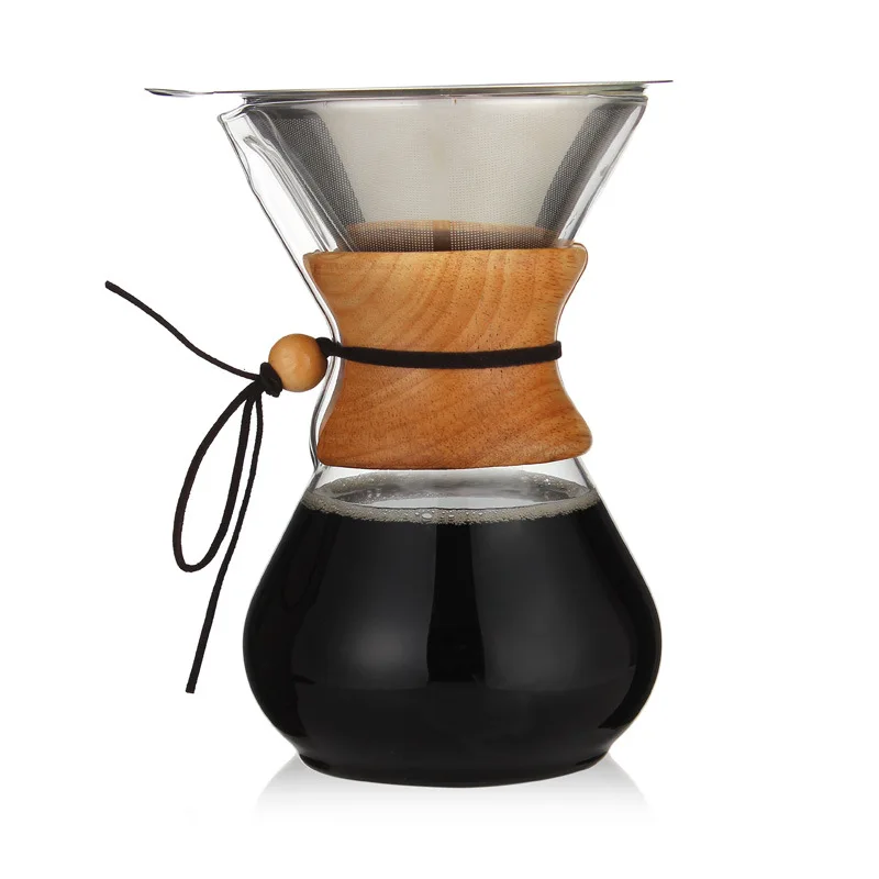 Glass Coffee Pot Dripper Moka Tea Maker Percolator Barista Tools Espresso Manual Kettle Teapot With Stainless Steel Infuser
Glass Coffee Pot Dripper Moka Tea Maker Percolator Barista Tools Espresso Manual Kettle Teapot With Stainless Steel Infuser