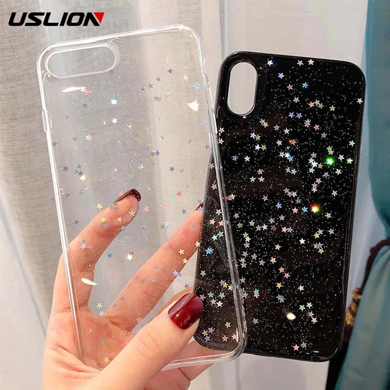 Bling Star Glitter Soft Silicon Phone Cases For iphone XS Max XR X Shining Transparent Clear Case 8 7 6s Plus TPU Full Cover 5SE
Bling Star Glitter Soft Silicon Phone Cases For iphone XS Max XR X Shining Transparent Clear Case 8 7 6s Plus TPU Full Cover 5SE