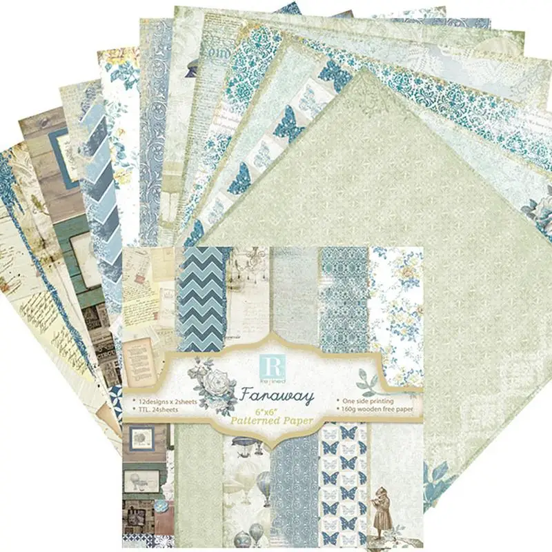 24PCS Single Side Scrapbooking Paper Craft DIY Handmade Faraway Card Making Scrapbook Art Novelty Background Paper #BW
24PCS Single Side Scrapbooking Paper Craft DIY Handmade Faraway Card Making Scrapbook Art Novelty Background Paper #BW