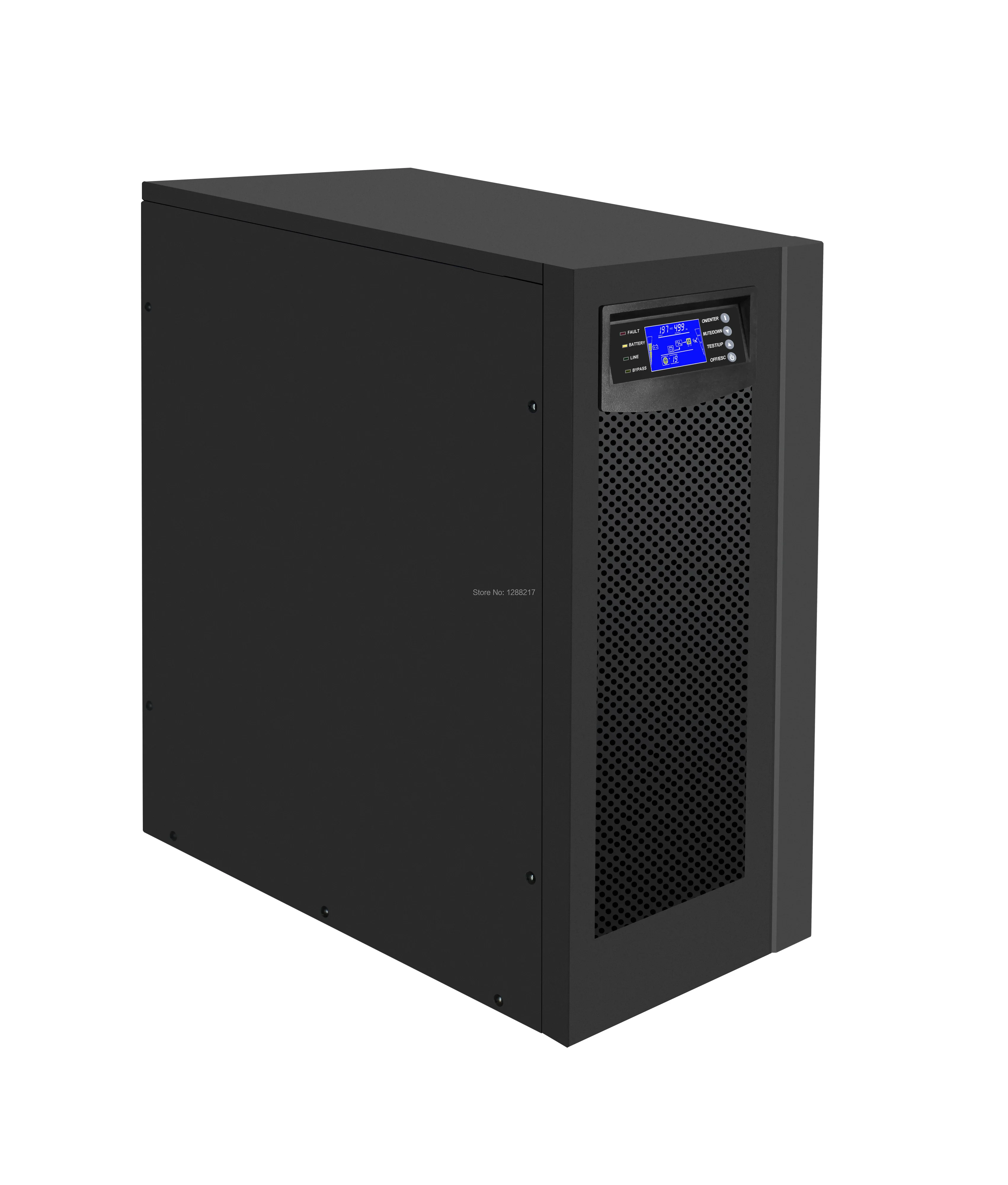 10KVA/8KW Online UPS 3 Phase In to 1 Phase Out Tower,192VDC, External Battery Pure Sine Wave Online Uninterrupted Power Supply
10KVA/8KW Online UPS 3 Phase In to 1 Phase Out Tower,192VDC, External Battery Pure Sine Wave Online Uninterrupted Power Supply