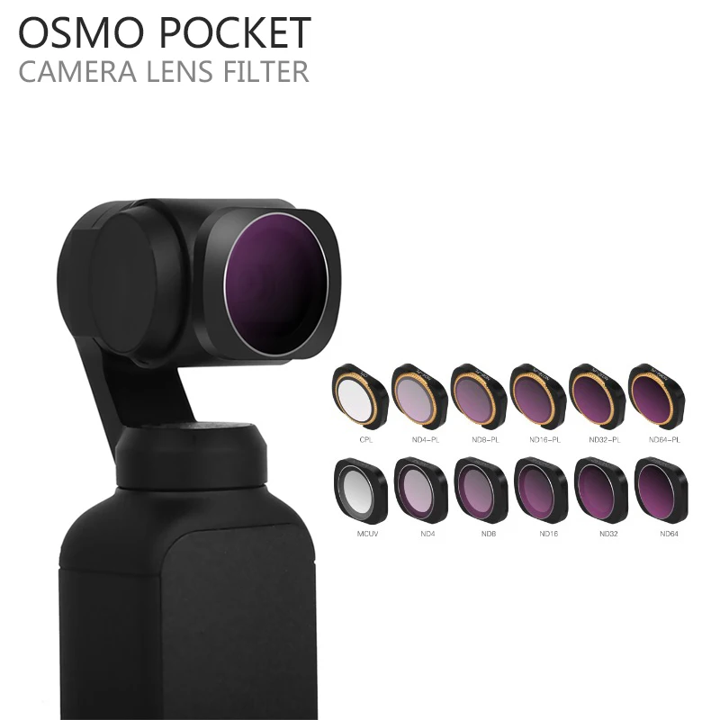 Optional DJI OSMO Pocket Camera Lens Filter UV CPL ND4/8/16/32/64 ND4PL/8PL/16PL/32PL/64PL Filter DJI OSMO POCKET Accessory
Optional DJI OSMO Pocket Camera Lens Filter UV CPL ND4/8/16/32/64 ND4PL/8PL/16PL/32PL/64PL Filter DJI OSMO POCKET Accessory