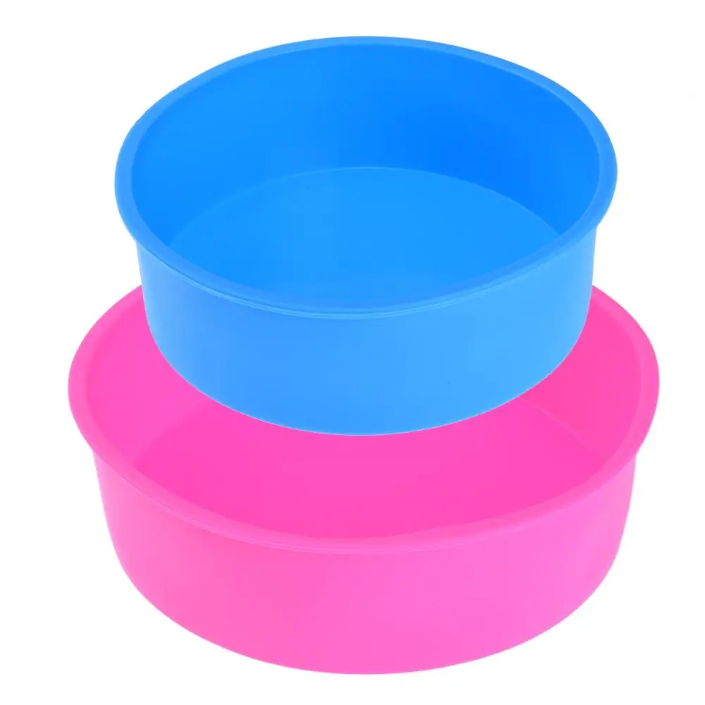 2PCS Round Silicone Cake Baking Pan Tray Form Cheesecake Pan Bakeware Pan for Baking Double-layer Cake
2PCS Round Silicone Cake Baking Pan Tray Form Cheesecake Pan Bakeware Pan for Baking Double-layer Cake