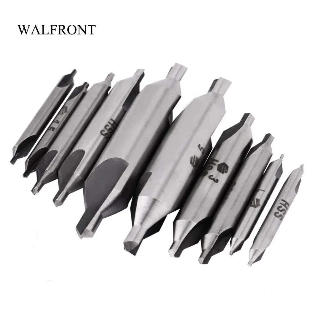WALFRONT 10pcs/Lot Combined Countersink Bits 60 Degree Center Drill Set HSS Metal Drilling Power Tools Lathe Milling Cutter Tool
WALFRONT 10pcs/Lot Combined Countersink Bits 60 Degree Center Drill Set HSS Metal Drilling Power Tools Lathe Milling Cutter Tool