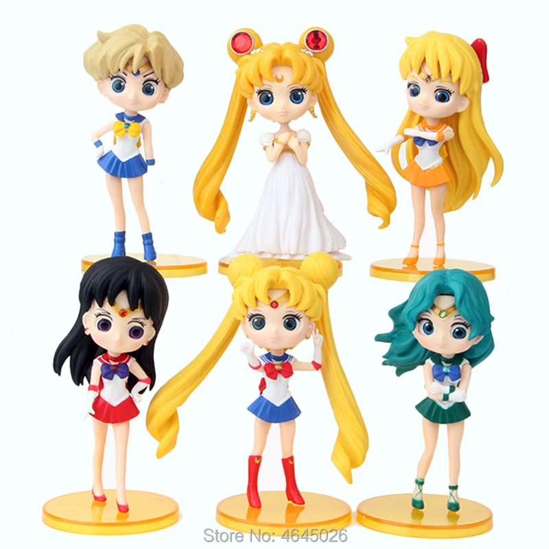 Super Sailor Moon Tsukino Usagi PVC Action Figures Mars Jupiter Venus Mercury Cartoon Model Collectible Doll Figurine Kids Toys
Super Sailor Moon Tsukino Usagi PVC Action Figures Mars Jupiter Venus Mercury Cartoon Model Collectible Doll Figurine Kids Toys