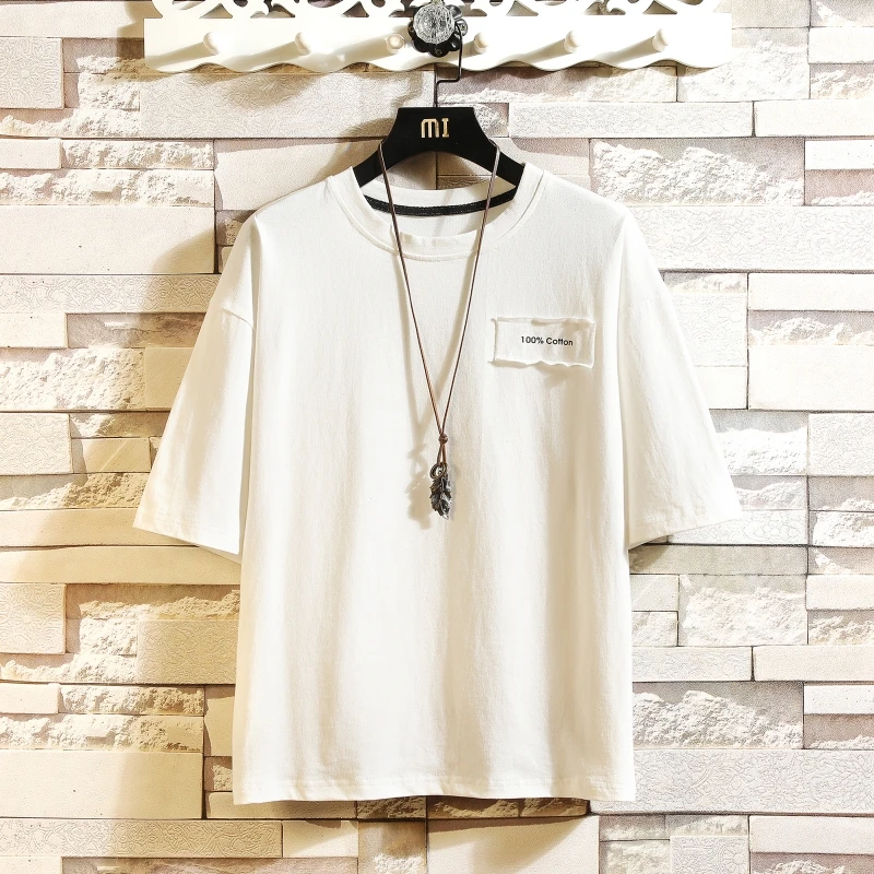 Summer T-shirt 4 colors Summer new men's loose large size short-sleeved T-shirt-2180-
Summer T-shirt 4 colors Summer new men's loose large size short-sleeved T-shirt-2180-