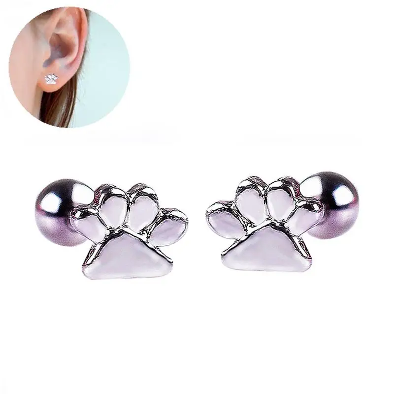 Stainless Steel Hypoallergenic Korean Cute Cat Claw Earrings Kitten Footprints Earrings Art Handmade Female Earrings Jewelry
Stainless Steel Hypoallergenic Korean Cute Cat Claw Earrings Kitten Footprints Earrings Art Handmade Female Earrings Jewelry