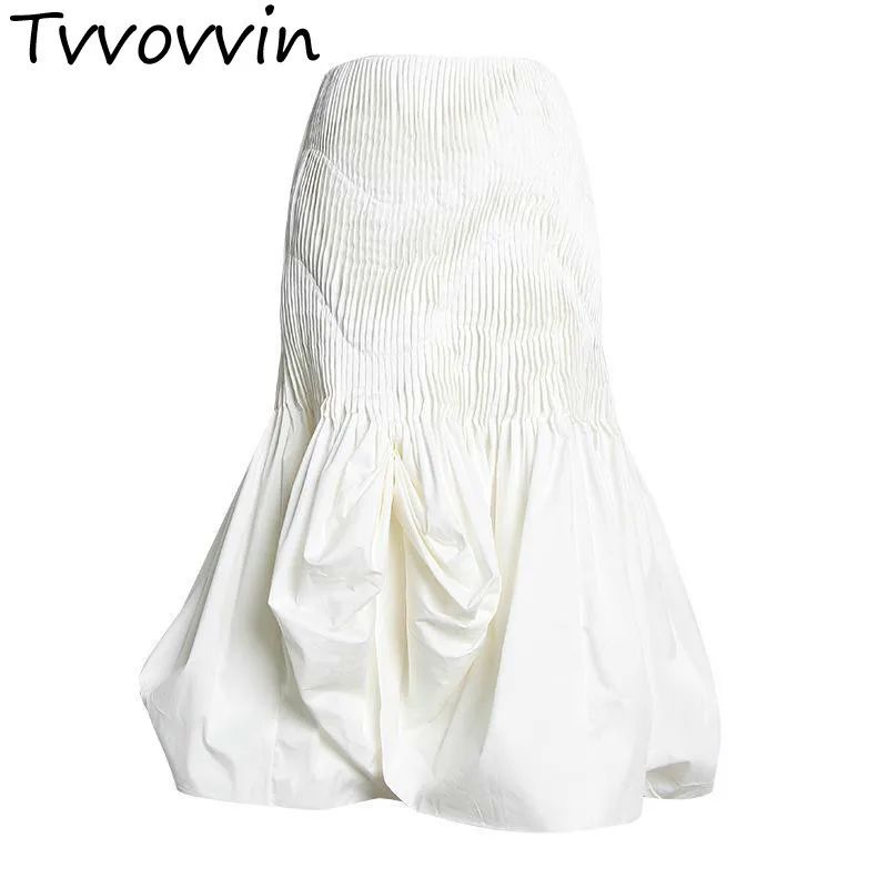 TVVOVVIN Women Skirt High Waist Folded Irregular Skirt Cotton All Match Long White Skirts Black Retro Ladies Skirts Summer AS412
TVVOVVIN Women Skirt High Waist Folded Irregular Skirt Cotton All Match Long White Skirts Black Retro Ladies Skirts Summer AS412