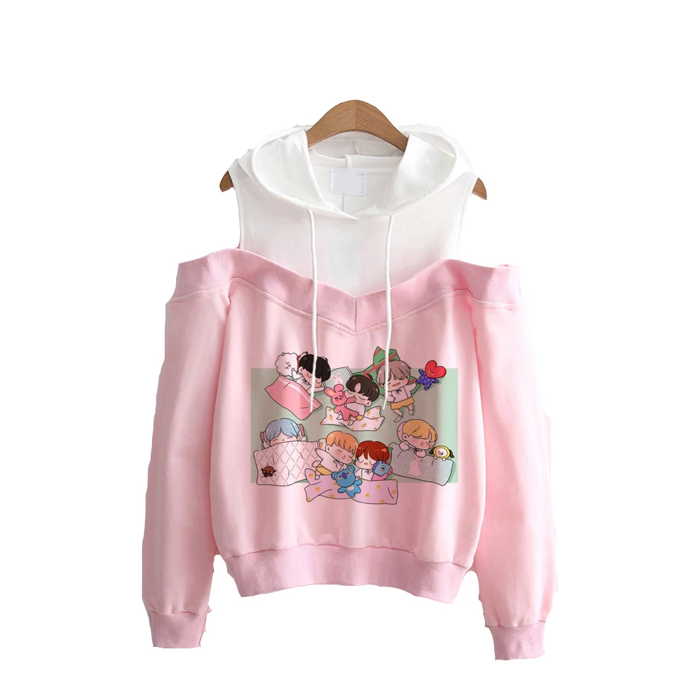 Love Yourself K-pop Dew Shoulder Women Hoodies Sweatshirts Korea Harajuku Exclusive Small Sexy Dew Shoulder Hoodies Women
Love Yourself K-pop Dew Shoulder Women Hoodies Sweatshirts Korea Harajuku Exclusive Small Sexy Dew Shoulder Hoodies Women
