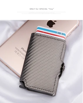 Luxury Carbon Fiber Mini Pop Up Rfid Wallet for Men Slim Leather Business ID Credit Card Pocket Women Holder Wallet
Luxury Carbon Fiber Mini Pop Up Rfid Wallet for Men Slim Leather Business ID Credit Card Pocket Women Holder Wallet