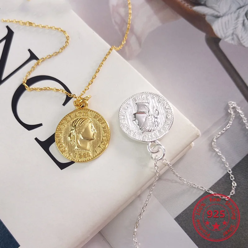 Factory Price 100% 925 Silver Fashion Minimalism Delicate Round Coins Pendant Necklace Fine Jewelry for Female
Factory Price 100% 925 Silver Fashion Minimalism Delicate Round Coins Pendant Necklace Fine Jewelry for Female