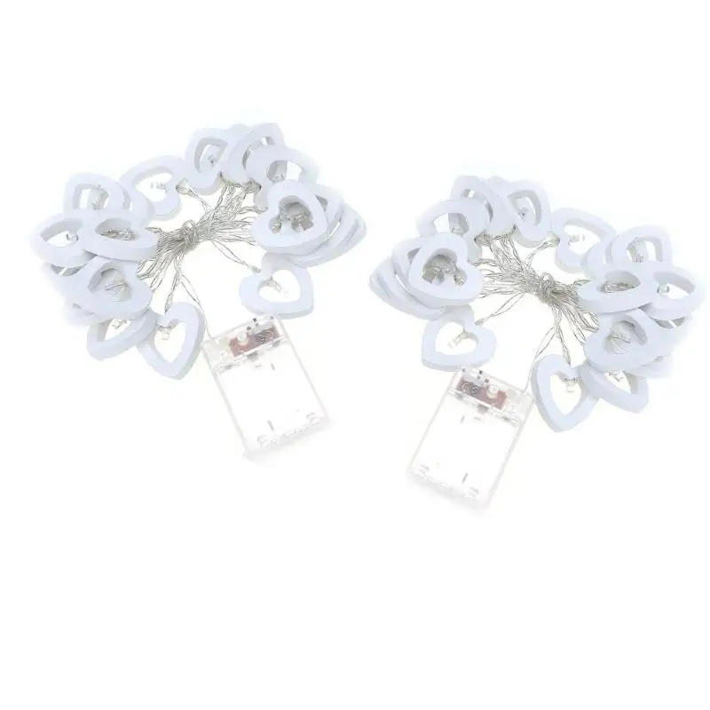 Battery Powered Wooden 2m 20LED Heart String Fairy Light Decorative Lights
Battery Powered Wooden 2m 20LED Heart String Fairy Light Decorative Lights