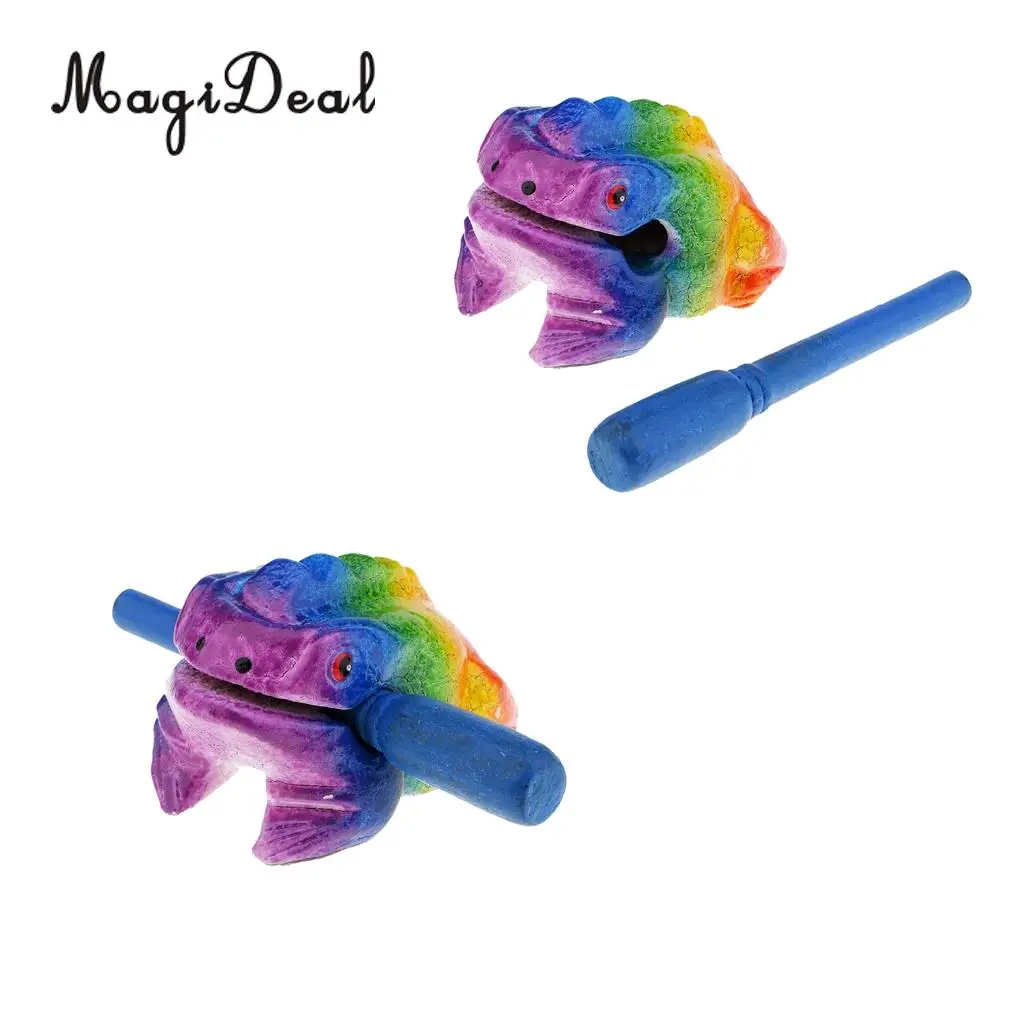 MagiDeal 2pcs Thailand Craft Wood Rainbow Lucky Frog Home Office Decor Figurines Toys
MagiDeal 2pcs Thailand Craft Wood Rainbow Lucky Frog Home Office Decor Figurines Toys