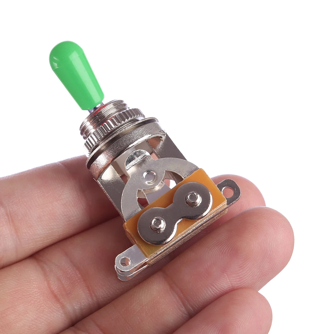 New Hot 1 Pcs 3 Way Pickup Selector Toggle Switch For Electric Guitar - Silver With Green Cap
New Hot 1 Pcs 3 Way Pickup Selector Toggle Switch For Electric Guitar - Silver With Green Cap