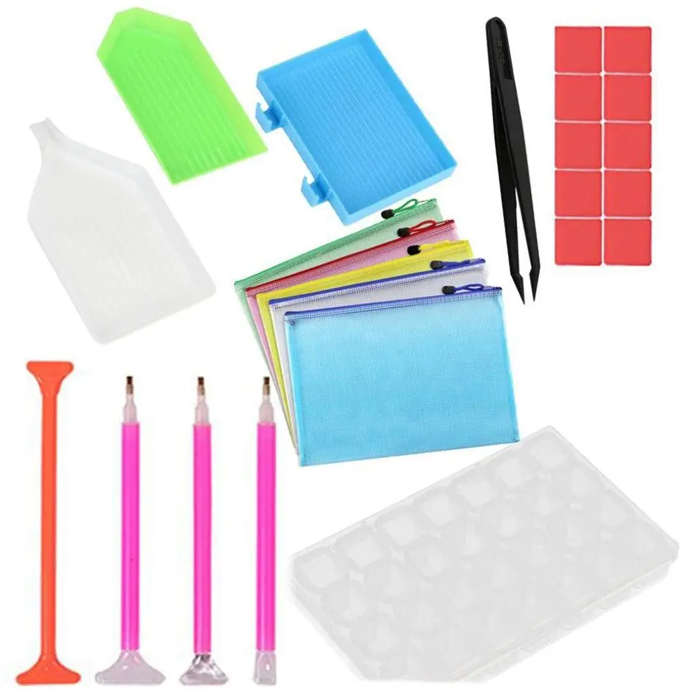 Diamond Painting Tools 20 Pieces 5D DIY Accessories Cross Stitch Kits with 28 | Дом и сад