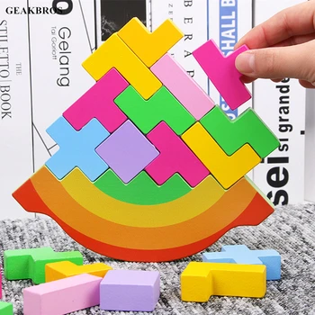Kids Montessori Toys Keep Balance Colorful Wood Blocks Wooden Cognitive Building Blocks Circle Set Educational Toys for Children
Kids Montessori Toys Keep Balance Colorful Wood Blocks Wooden Cognitive Building Blocks Circle Set Educational Toys for Children