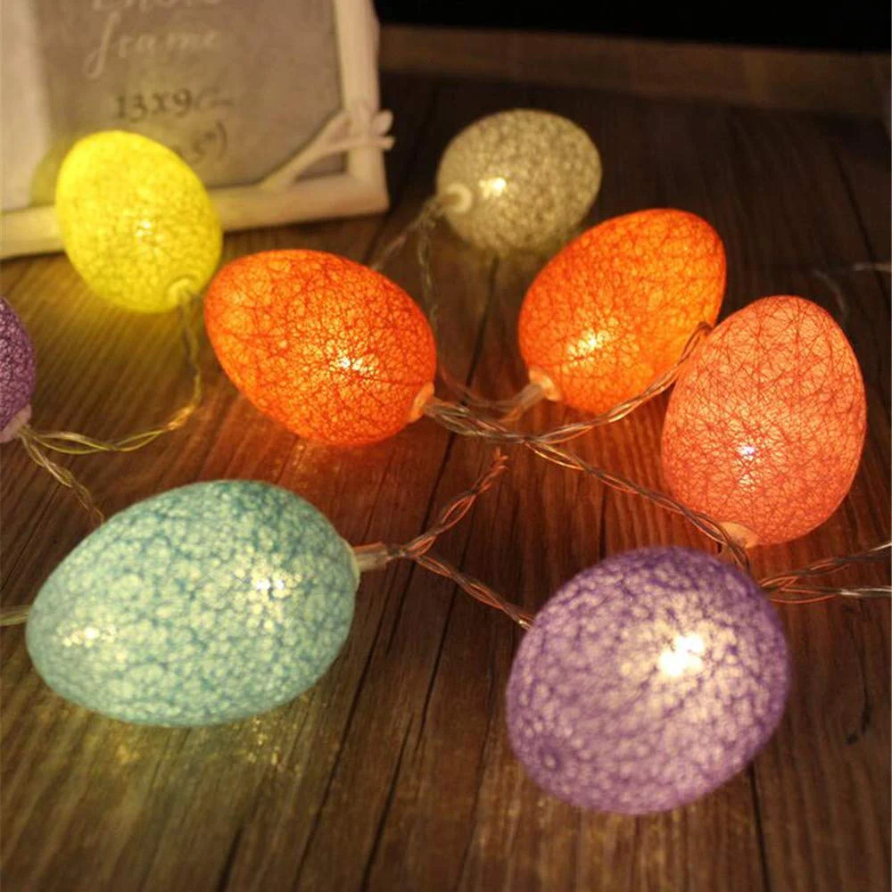 Home Easter Egg Night Light Decoration LED Cotton Thread Colorful Cute Round Shaped Lights String For Balcony Bedroom Garland
Home Easter Egg Night Light Decoration LED Cotton Thread Colorful Cute Round Shaped Lights String For Balcony Bedroom Garland