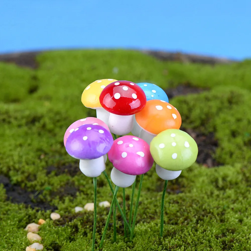 10Pcs 2cm/3cm Artificial Mini Mushroom Miniatures Fairy Garden Moss Terrarium Resin Crafts Decorations Stakes Craft
10Pcs 2cm/3cm Artificial Mini Mushroom Miniatures Fairy Garden Moss Terrarium Resin Crafts Decorations Stakes Craft