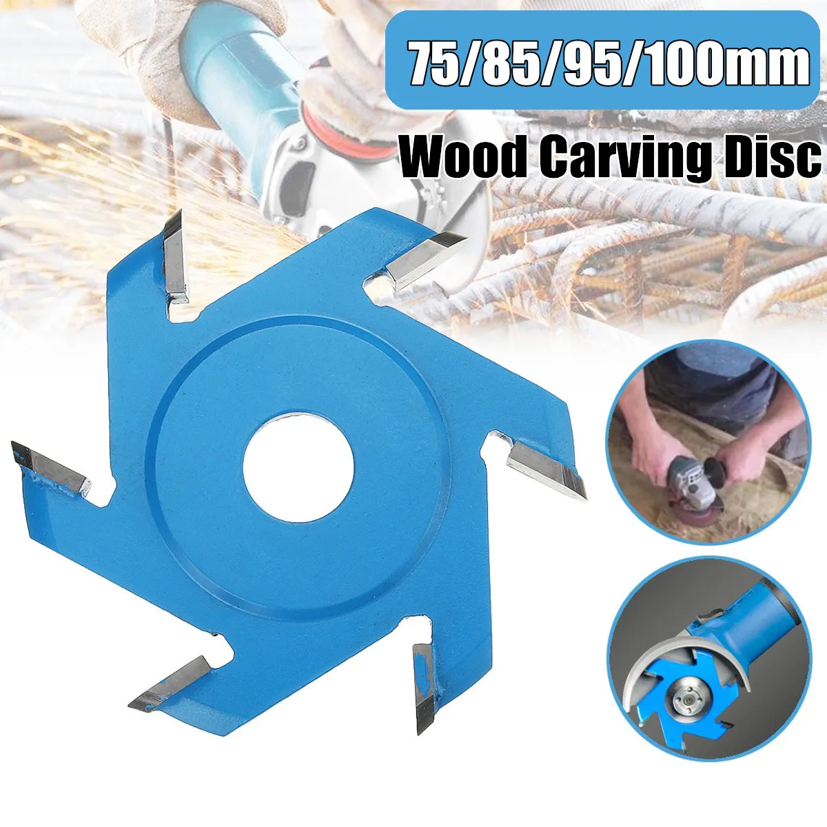 Wood Carve Disc Hexagonal Shovel Milling Cutter Blade Grinding Tool Woodworking Carving Corner For 100/115 Angle Grinder
Wood Carve Disc Hexagonal Shovel Milling Cutter Blade Grinding Tool Woodworking Carving Corner For 100/115 Angle Grinder