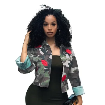 Ladies Casual Pocket Turn-down Collar Loose Crop Top Outwear Women Autumn Long Sleeve Camouflage Jacket Coats
Ladies Casual Pocket Turn-down Collar Loose Crop Top Outwear Women Autumn Long Sleeve Camouflage Jacket Coats