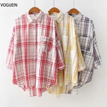 VOGUEIN New Womens Casual Plaid Check Print Loose Top Blouse Shirt 3 Colors 2 Sz Wholesale
VOGUEIN New Womens Casual Plaid Check Print Loose Top Blouse Shirt 3 Colors 2 Sz Wholesale