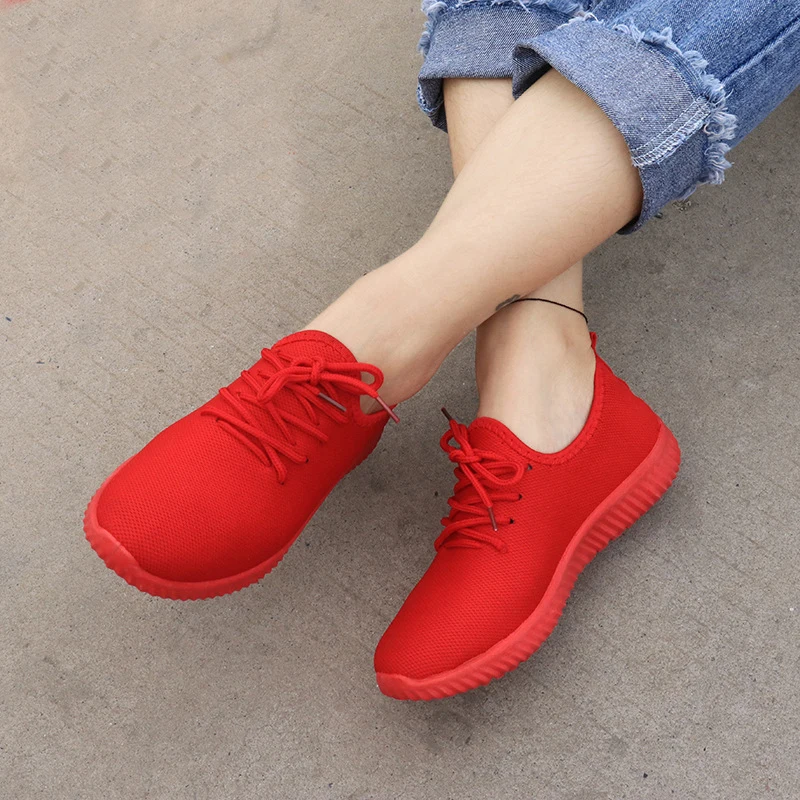 Ladies Casual Shoes Lace-Up Cotton Flat Walking Sneakers Women 2019 Breathable Vulcanized Shoes Black Red Trainers Zapatos Mujer
Ladies Casual Shoes Lace-Up Cotton Flat Walking Sneakers Women 2019 Breathable Vulcanized Shoes Black Red Trainers Zapatos Mujer