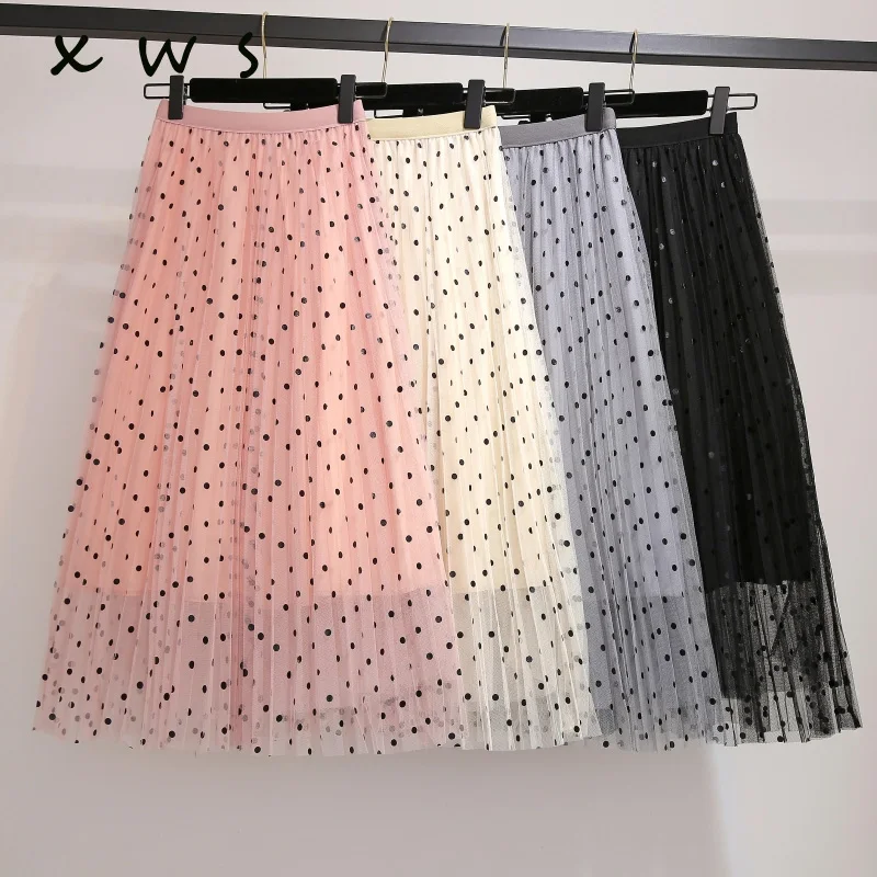 Fashion Women Tulle Skirt Tutu Wedding Bridal Bridesmaid 2018 Overskirt Petticoat Lolita Saia sexy mesh dot A line female skirt
Fashion Women Tulle Skirt Tutu Wedding Bridal Bridesmaid 2018 Overskirt Petticoat Lolita Saia sexy mesh dot A line female skirt