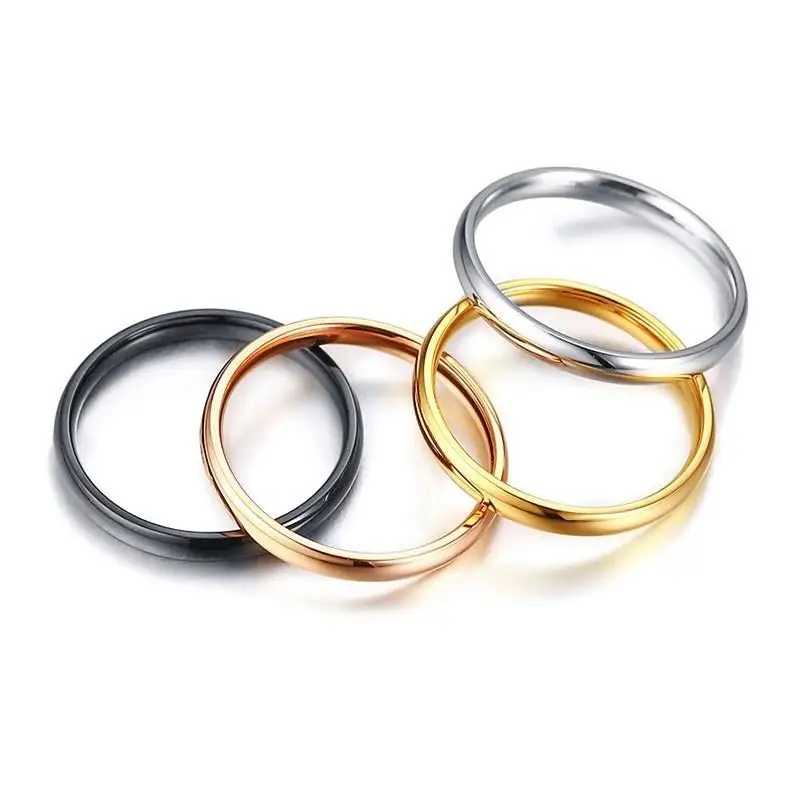 4pcs/ Set Women Rings 3mm Elegant Thin Stainless Steel Classic Finger Ring Street Wear Alliance Anel US Size #6 - #9
4pcs/ Set Women Rings 3mm Elegant Thin Stainless Steel Classic Finger Ring Street Wear Alliance Anel US Size #6 - #9