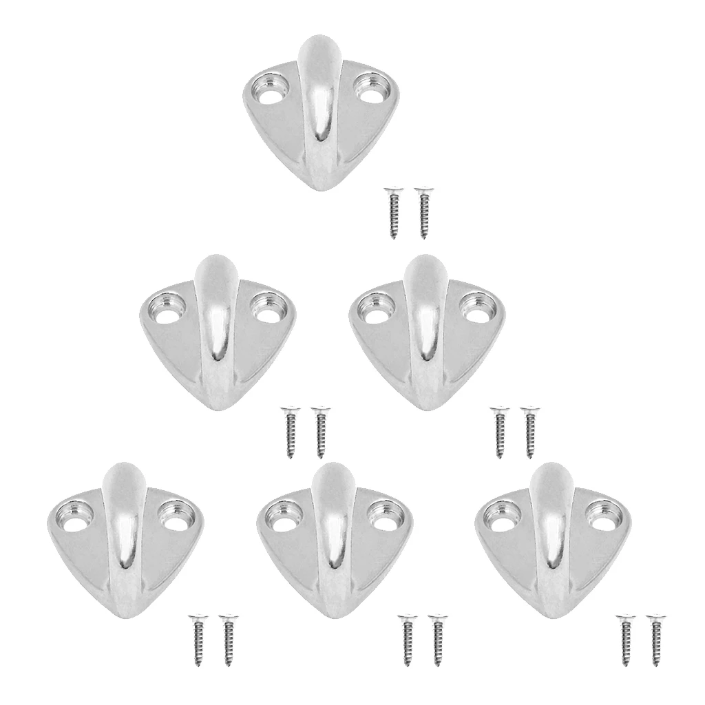 6 Pieces Marine Grade 316 Stainless Steel Boat Hook Coat and Hat Hook Wall Mount with Screw
6 Pieces Marine Grade 316 Stainless Steel Boat Hook Coat and Hat Hook Wall Mount with Screw