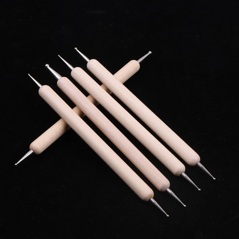 Double Headed Nail Drill Pens Polymer Clay Indentation Pen Wooden Handle Sphere Sculpting Tool Pottery Clay Dotting Tools
Double Headed Nail Drill Pens Polymer Clay Indentation Pen Wooden Handle Sphere Sculpting Tool Pottery Clay Dotting Tools