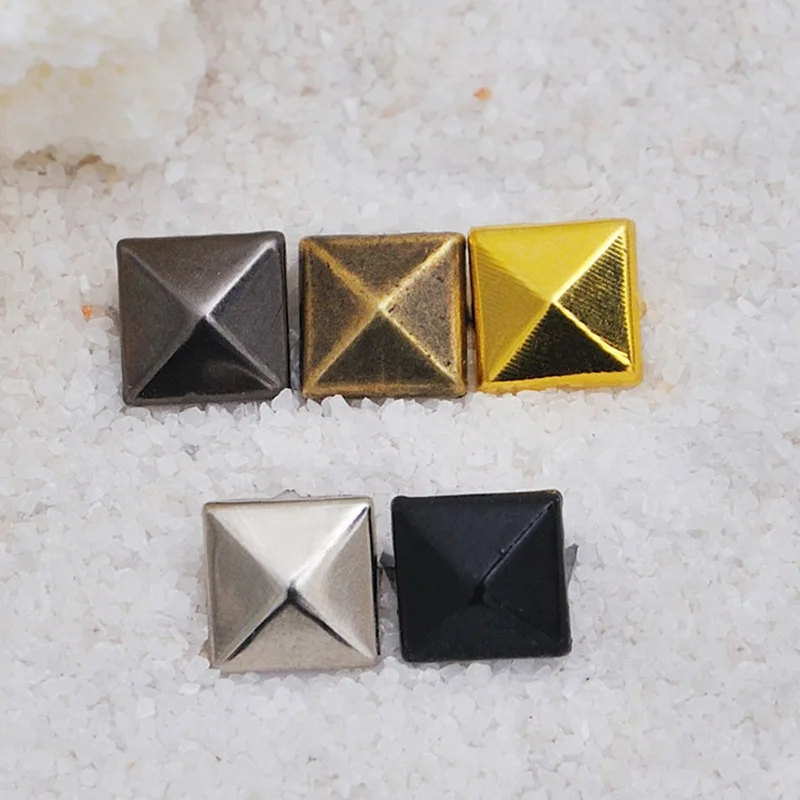 100 pcs 6-12MM Round Square Spikes DIY Clothes Bags Shoes Garment Rivets Four claw Pyramid metal studs Apparel Accessories
100 pcs 6-12MM Round Square Spikes DIY Clothes Bags Shoes Garment Rivets Four claw Pyramid metal studs Apparel Accessories