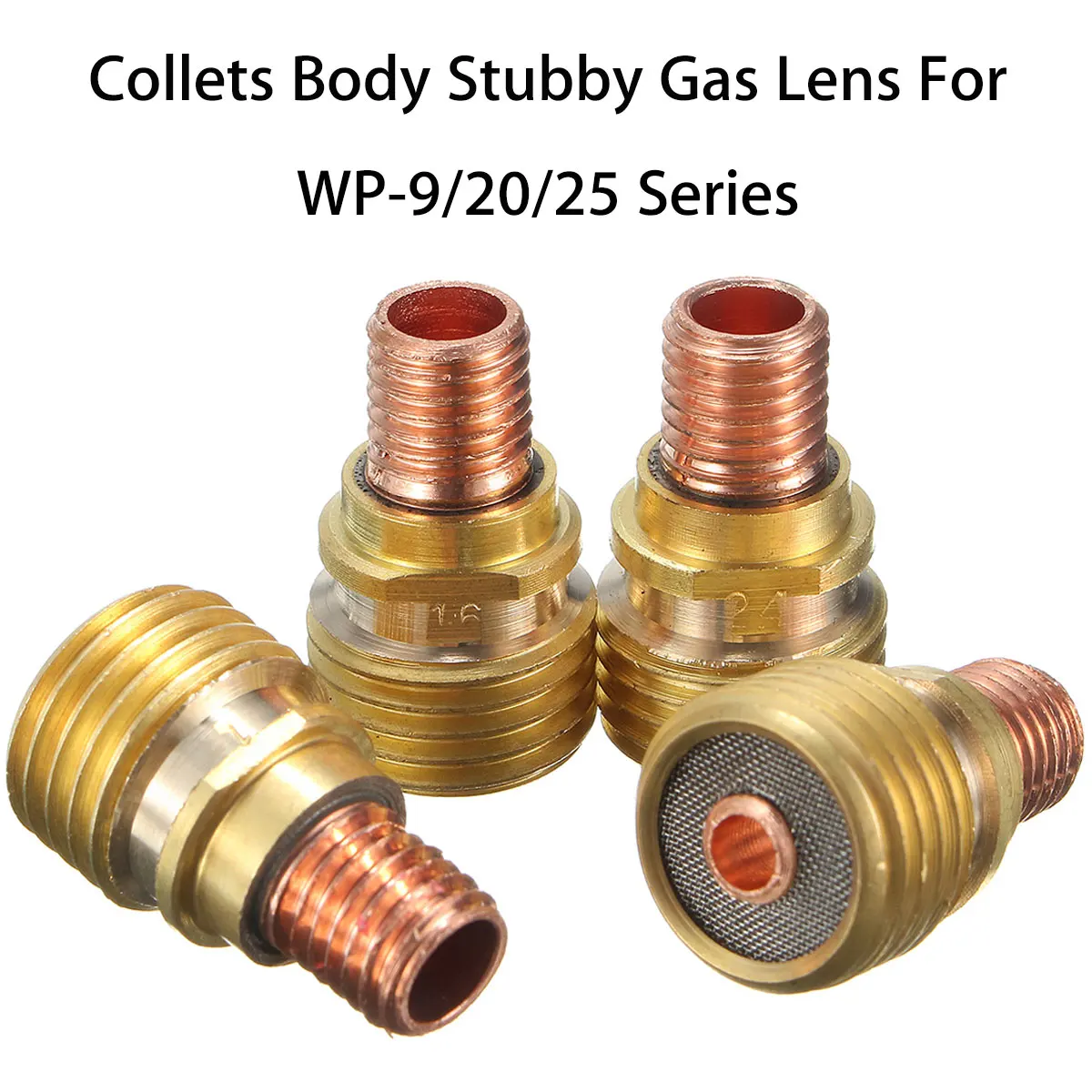 Forgelo Brass Collets Body Stubby Gas Lens Connector With Mesh For WP-9/20/25 Series Welding Accessories
Forgelo Brass Collets Body Stubby Gas Lens Connector With Mesh For WP-9/20/25 Series Welding Accessories