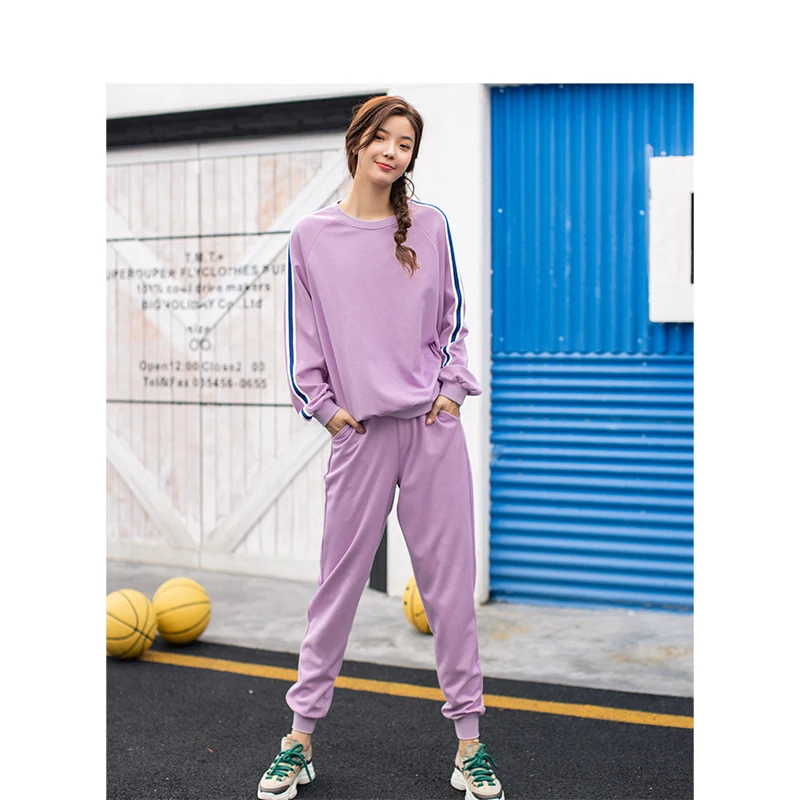 INMAN 2019 Spring New Arrival Round Collar Loose Sweater and High waist Casual Slim Sweat Pants Women Twinset
INMAN 2019 Spring New Arrival Round Collar Loose Sweater and High waist Casual Slim Sweat Pants Women Twinset