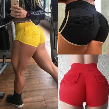 Women Shorts Elastic Waist Push Up Ruched Gym Workout Fitness Casual Casual 2019 Spring Summer Fashion Red Skinny Hot Shorts 
Women Shorts Elastic Waist Push Up Ruched Gym Workout Fitness Casual Casual 2019 Spring Summer Fashion Red Skinny Hot Shorts