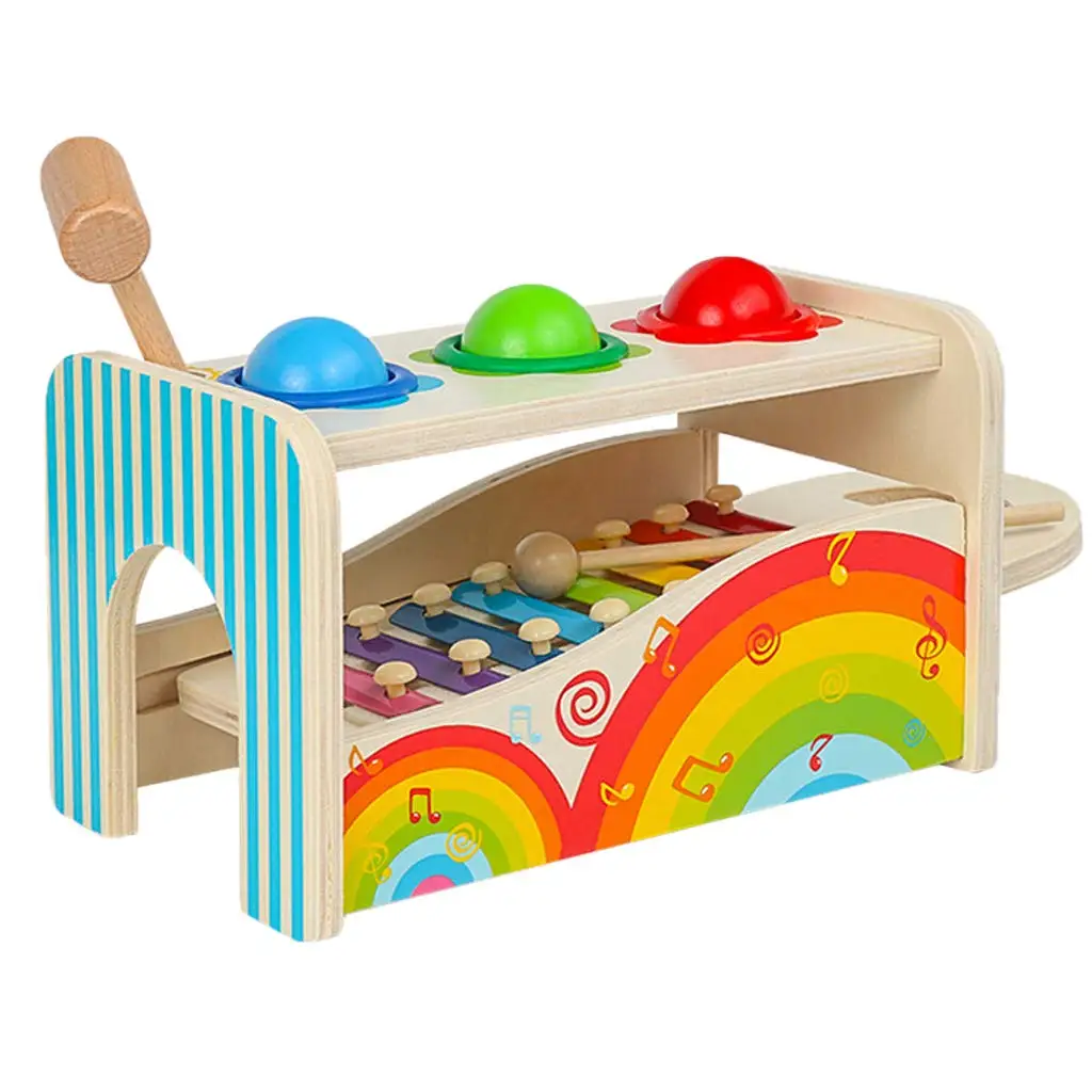 2 in 1 Wooden Musical Instrument Hammering Ball Xylophone Montessori Early Learning Educational Sensory Toys for Children Kids
2 in 1 Wooden Musical Instrument Hammering Ball Xylophone Montessori Early Learning Educational Sensory Toys for Children Kids