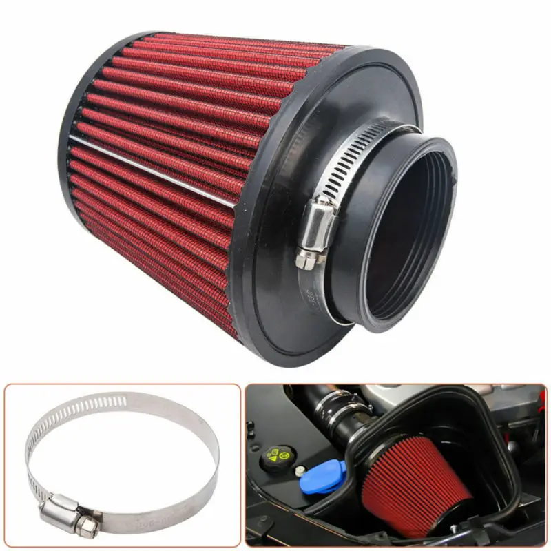 High Flow Motorcycle Air Filter Auto Pod Filter 3" (76mm) Neck Car Turbo Vent Crankcase Breather Red
High Flow Motorcycle Air Filter Auto Pod Filter 3" (76mm) Neck Car Turbo Vent Crankcase Breather Red