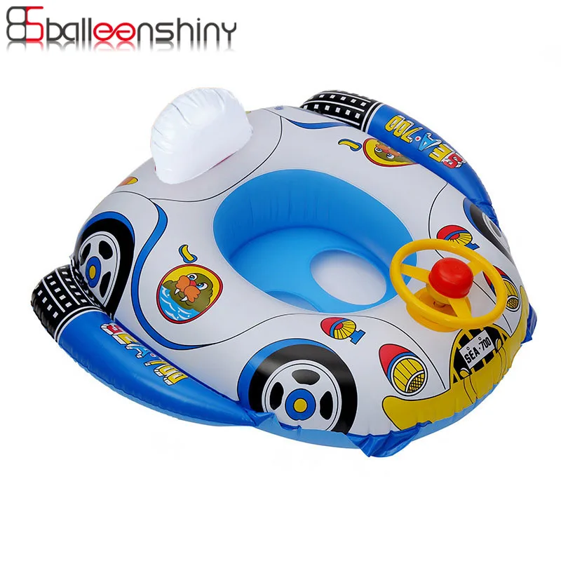 Balleenshiny Pool Floaties Infant Swimming Ring Steering Wheel Horn Swimming Boat PVC Thick Inflatable Baby Swiming Pool
Balleenshiny Pool Floaties Infant Swimming Ring Steering Wheel Horn Swimming Boat PVC Thick Inflatable Baby Swiming Pool